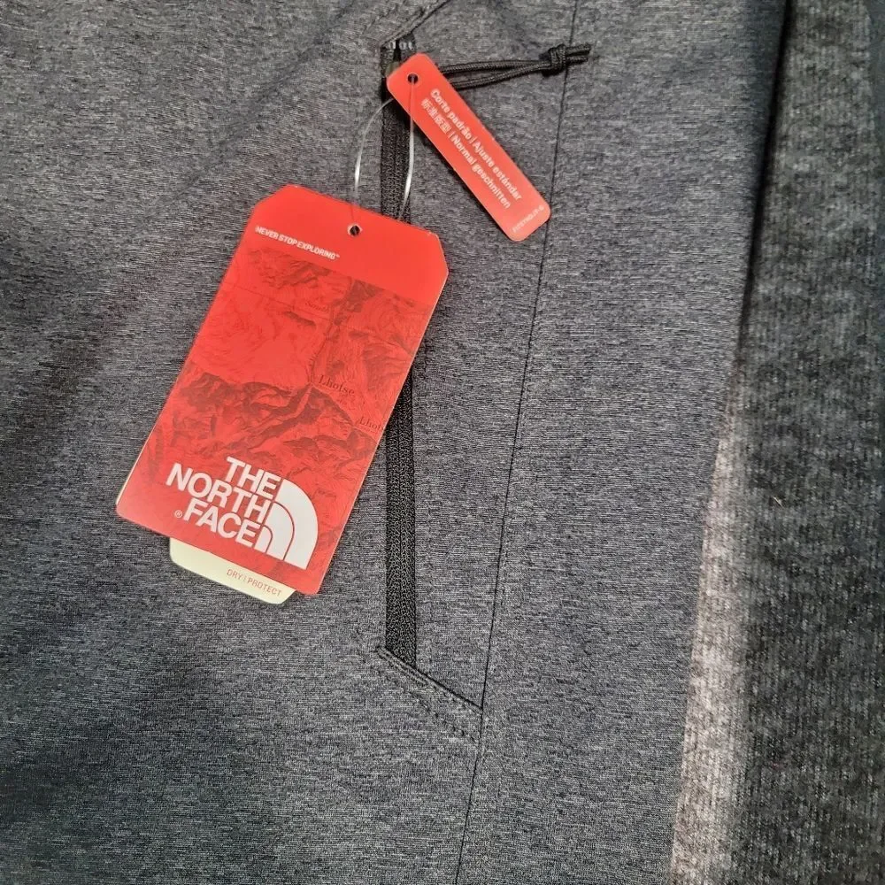 The North Face Windwall Men's Full Zipper Jacket Size M Gray Embroidered Home Go